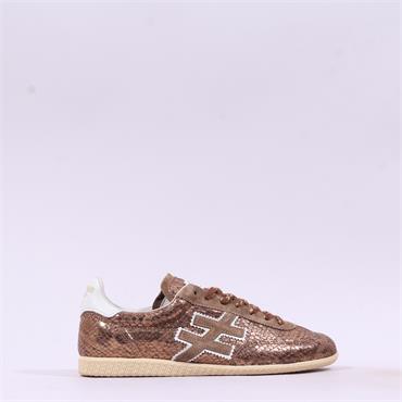 Another Trend Atenas Low Retro Trainer - Bronze Snake